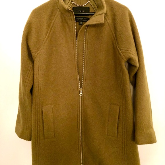 NWOT JCrew Mockneck Wool Coat, XXS - Picture 7 of 9